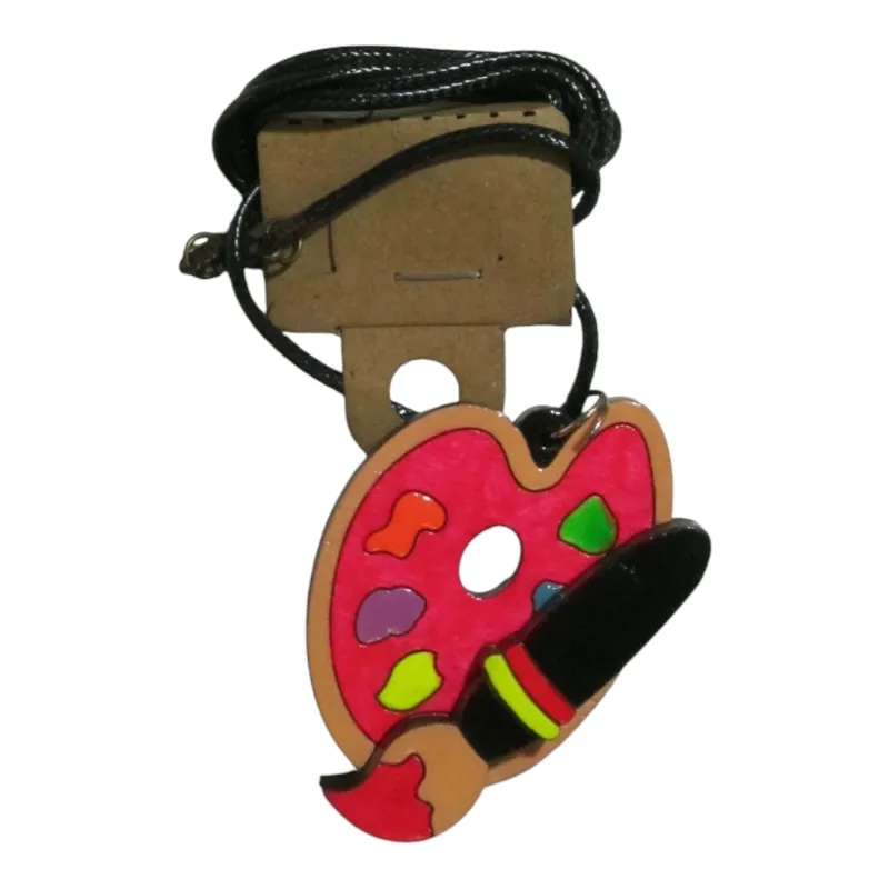 گردنبند چوبی-طرح پالت