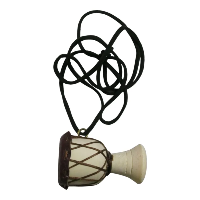 گردنبند چوبی _ طرح تنبک - نمای کلی