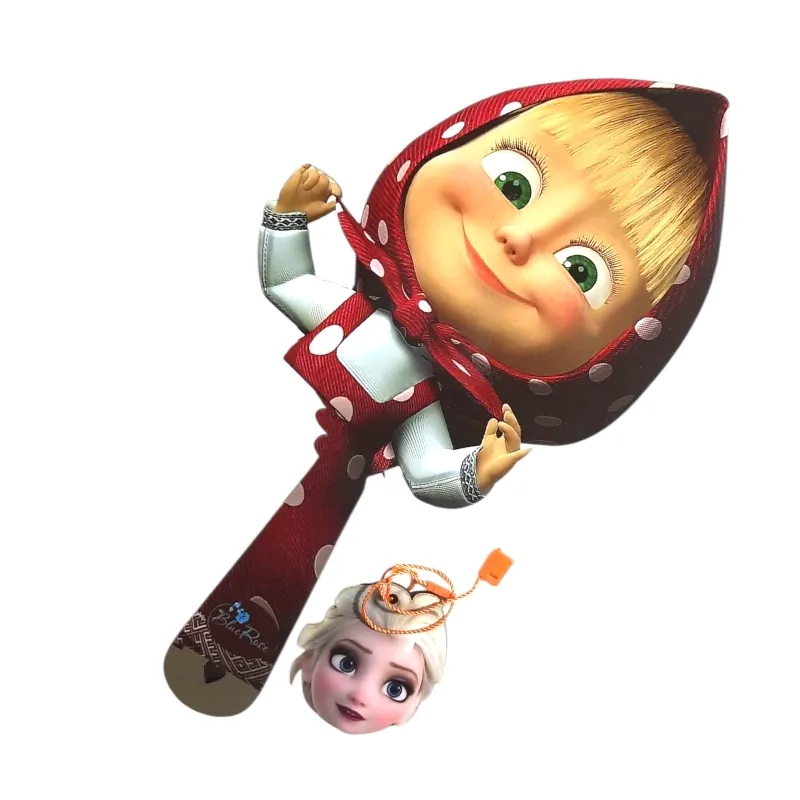 آینه چوبی دسته دار _ طرح ماشا