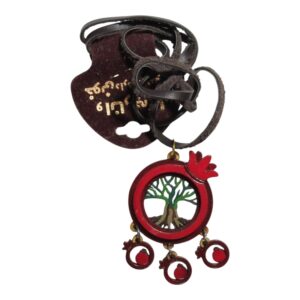 گردنبد چوبی _ طرح درخت و انار